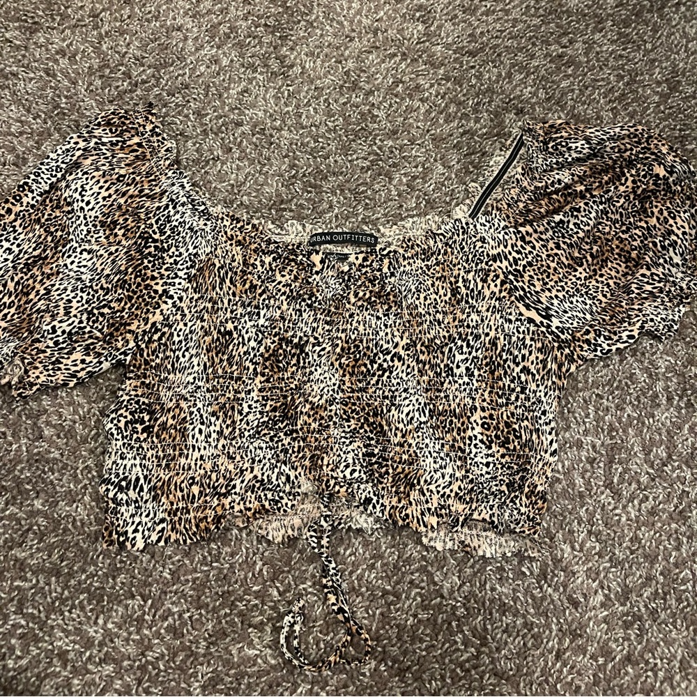 Animal Print Crop Top